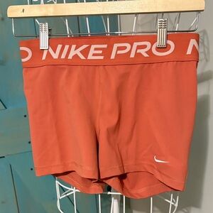 Nike Pro Burnt Orange Training bike Shorts